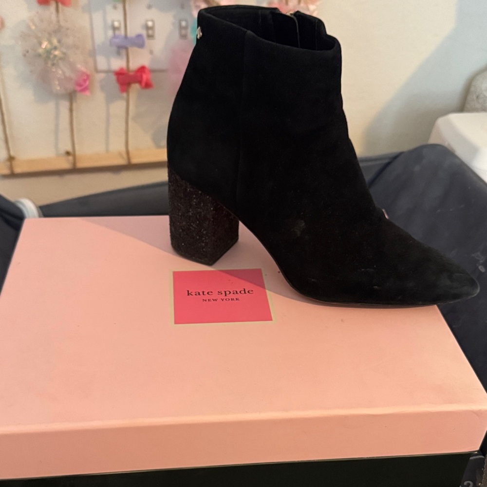 Kate Spade Black Ankle Booties